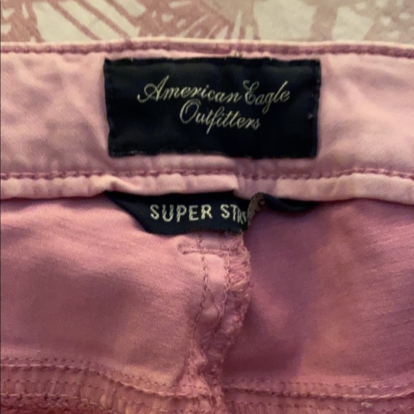 Pink super stretch skinny ankle fit jeans - Picture 1 of 4